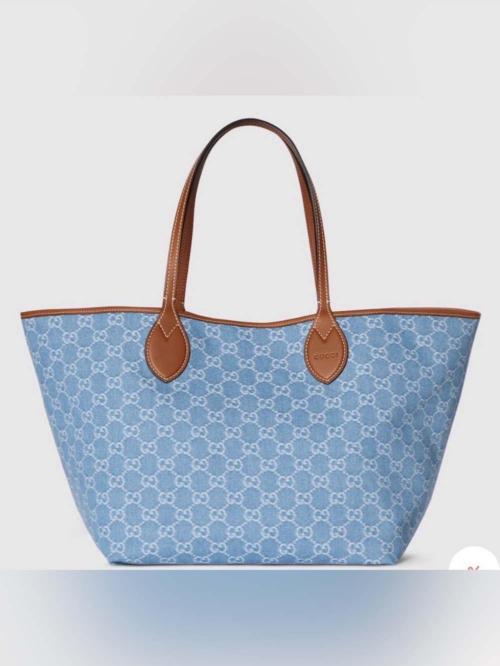 Gucci
Totissima Leather-Trimmed Denim-Jacquard Tote NWT